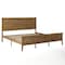Flash Furniture Fiona Light Brown King Size Solid Wood Platform Bed Frame w/Headboard, Footboard, Slatted Bottom MG-0900-29-KB-ANTOAK-GG - alternate 4